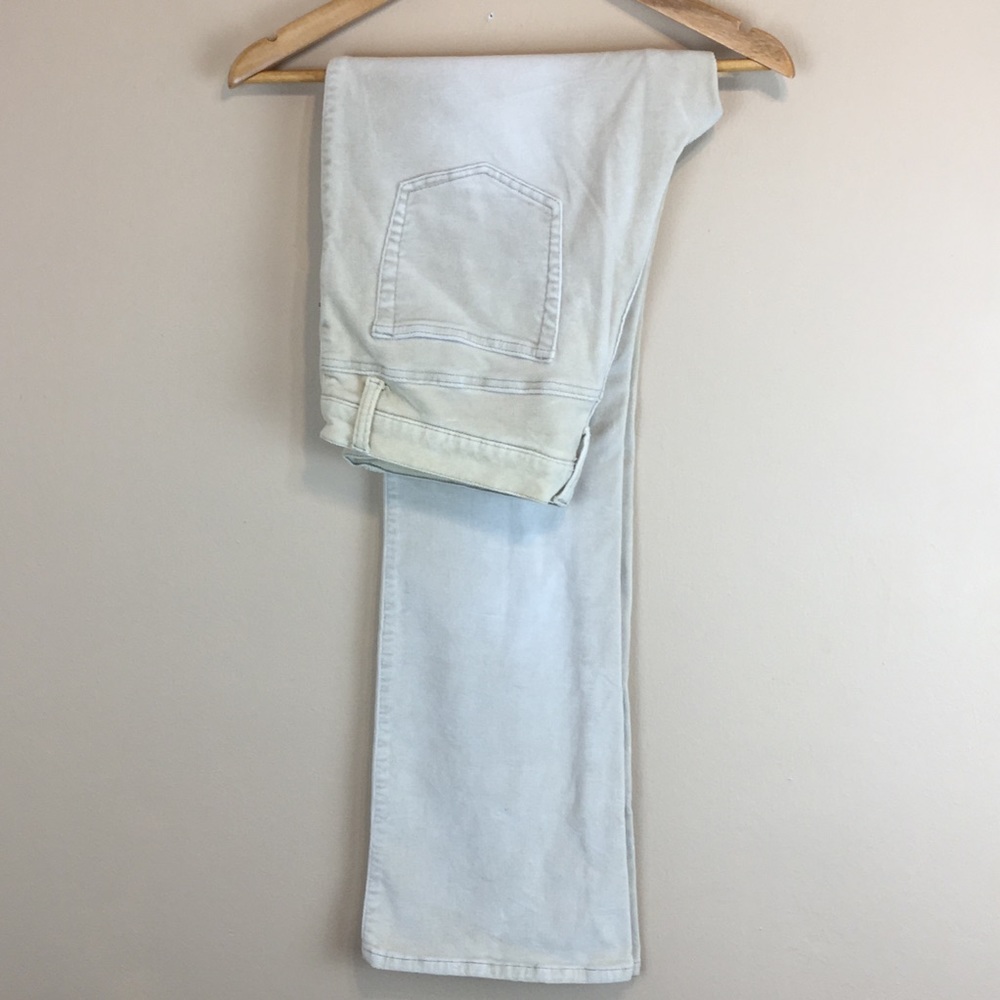 Romablue Stretch Velour Jeans - Cream